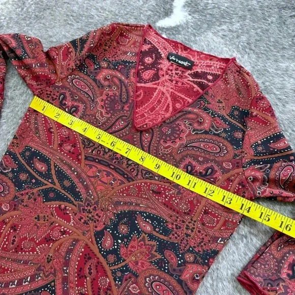 Vintage Y2K Paisley Blouse - Picture 11 of 11
